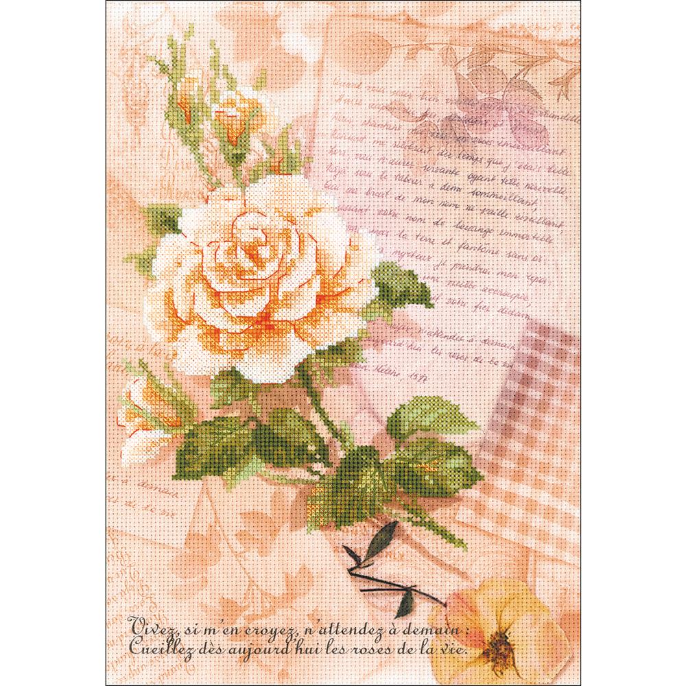 Love Letters Rose (14 Count) Stamped